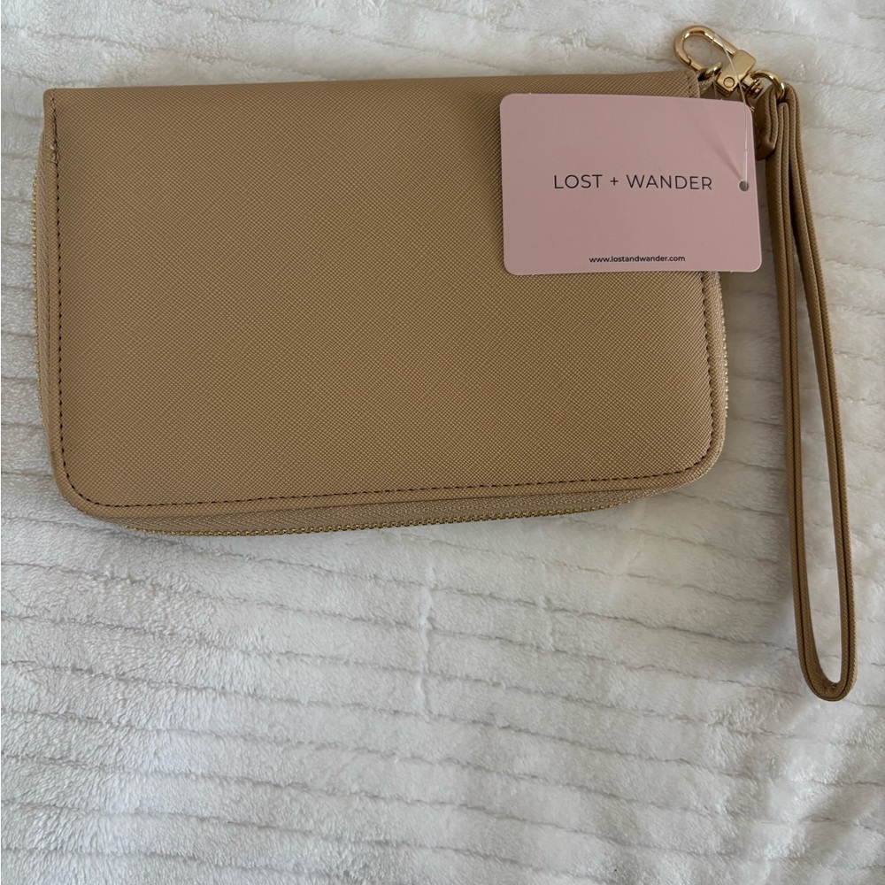 Lost + Wander Tan Wristlet